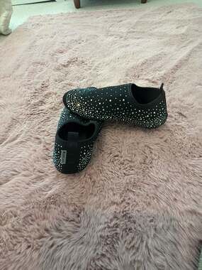 WateLves Rhinestone Barefoot Water Shoes Aqua Socks